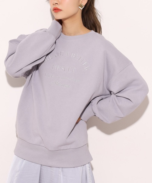 one after another NICE CLAUP（ワンアフターアナザーナイスクラップ）の「アソートプリントスウェット（Tシャツ/カットソー・レディース・グレー/オフホワイト/サックスブルー/ピンク/ホワイト系その他/ライトピンク/ホワイト系その他2・FREE）」の2枚目の写真