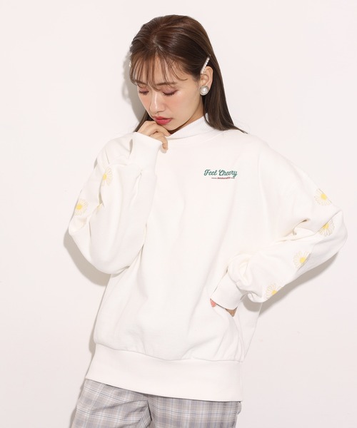 one after another NICE CLAUP（ワンアフターアナザーナイスクラップ）の「アソートプリントスウェット（Tシャツ/カットソー・レディース・グレー/オフホワイト/サックスブルー/ピンク/ホワイト系その他/ライトピンク/ホワイト系その他2・FREE）」の12枚目の写真