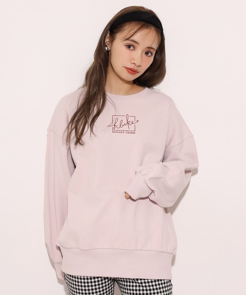 one after another NICE CLAUP（ワンアフターアナザーナイスクラップ）の「アソートプリントスウェット（Tシャツ/カットソー・レディース・グレー/オフホワイト/サックスブルー/ピンク/ホワイト系その他/ライトピンク/ホワイト系その他2・FREE）」の8枚目の写真