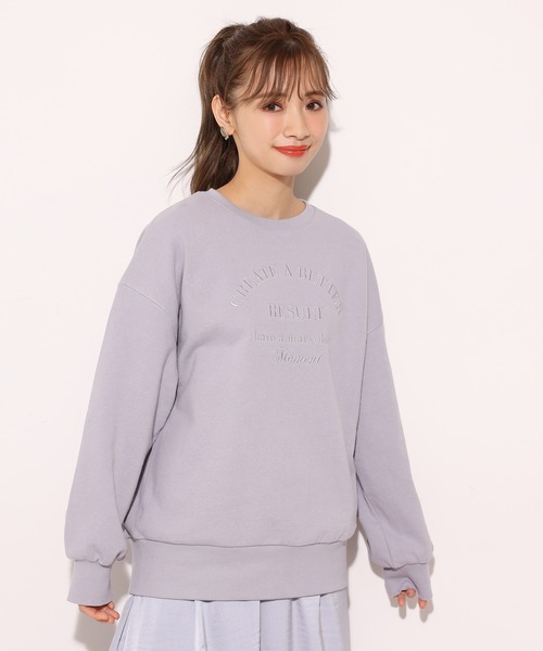 one after another NICE CLAUP（ワンアフターアナザーナイスクラップ）の「アソートプリントスウェット（Tシャツ/カットソー・レディース・グレー/オフホワイト/サックスブルー/ピンク/ホワイト系その他/ライトピンク/ホワイト系その他2・FREE）」の14枚目の写真