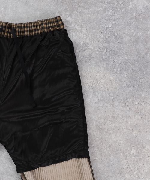 LOWRYS FARM（ローリーズファーム）の「ｓｅｌｆｃｕｔチェックプリーツパンツ　929085（その他パンツ・レディース・ベージュ/ダークブラウン・FREE）」の12枚目の写真