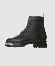 LONGWING BOOT ON HIKING SOLE W/ RWB MICRO INSERT IN PEBBLE GRAIN LEATHER