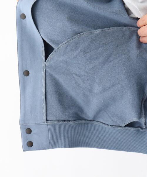 BASECONTROL（ベースコントロール）の「◆使える抗菌防臭ストレッチ裏毛 2段ロゴスタジャン風ブルゾン（ブルゾン・メンズ・ブラック/ライトブルー/グレー・03/02/04）」の10枚目の写真