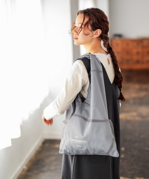 PUAL CE CIN（ピュアルセシン）の「チュールBAG／バッグ（トートバッグ・レディース・ホワイト/ブラック/グレー・ONE SIZE）」の18枚目の写真