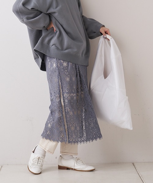 PUAL CE CIN（ピュアルセシン）の「チュールBAG／バッグ（トートバッグ・レディース・ホワイト/ブラック/グレー・ONE SIZE）」の15枚目の写真