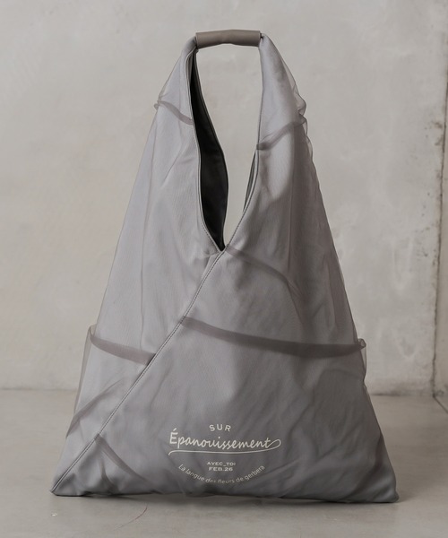 PUAL CE CIN（ピュアルセシン）の「チュールBAG／バッグ（トートバッグ・レディース・ホワイト/ブラック/グレー・ONE SIZE）」の11枚目の写真