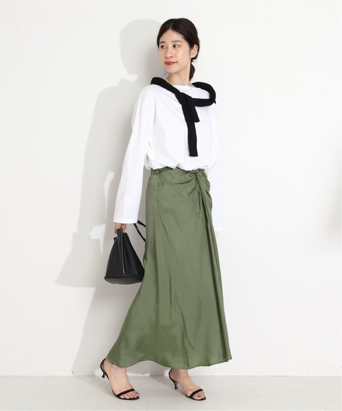ヴェルメイユパーイエナ＊グリーンデニムスカート VERMEIL par iena（ヴェルメイユパーイエナ）の「キュプラツイル