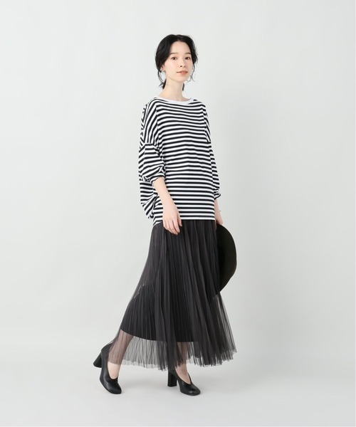 Plage - plage プラージュ feminine ボーダー7分丈カットソー plage（プラージュ）の「【R'IAM】FEMININE ボーダー Tシャツ7