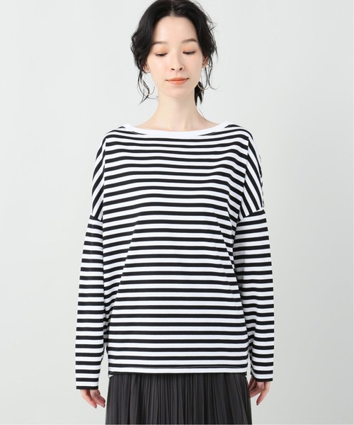 Plage - 新品★Plage 【R’IAM】FEMININE LONG Tシャツ★ベージュ plage（プラージュ）の「【R'IAM】FEMININE テンジクボーダーT