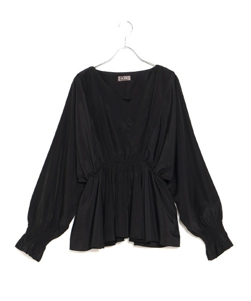 Bab(バブ)の「【WEB限定】ドルマンフレアトップス(シャツ/ブラウス・レディース・オフホワイト/ホワイト系その他/モカ/ブラック・38)」の8枚目の写真