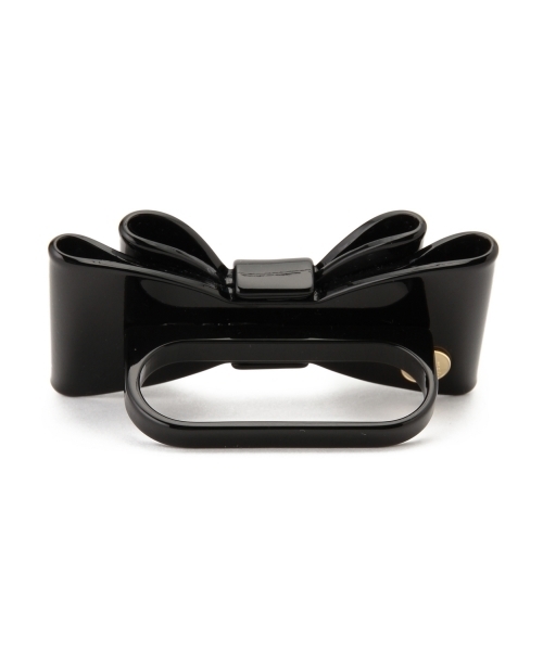 Ray BEAMS（レイビームス）の「LOTUS PINK / BIG リボン リング（リング・レディース・ブラック・ONE SIZE）」の8枚目の写真