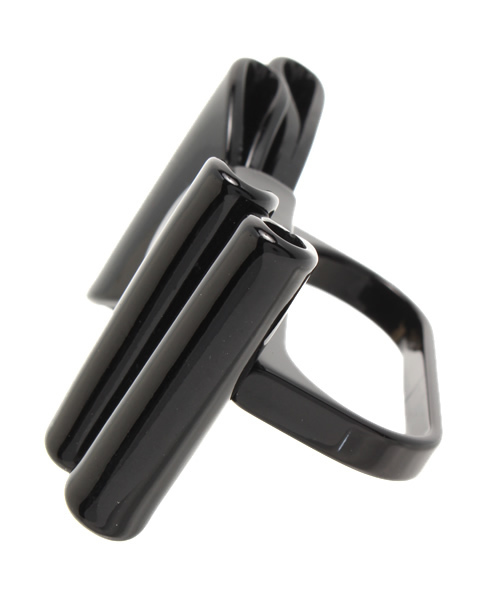 Ray BEAMS（レイビームス）の「LOTUS PINK / BIG リボン リング（リング・レディース・ブラック・ONE SIZE）」の3枚目の写真