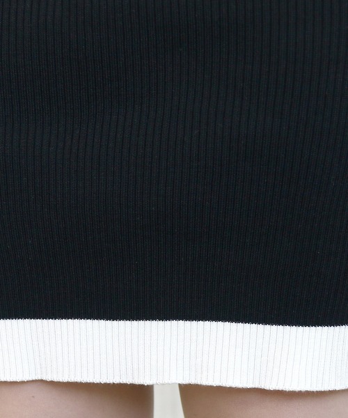 Roomy's（ルーミーズ）の「配色タイトワンピース（ワンピース・レディース・オフホワイト/モカ/ブラック・FREE）」の13枚目の写真