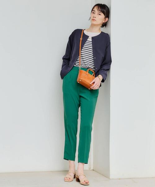 green label relaxing（グリーンレーベルリラクシング）の「FFC オーバーサイズ Tシャツ / ボーダー（Tシャツ/カットソー・レディース・ライトブルー/ブラック/ワインレッド/ナチュラル・FREE）」の21枚目の写真