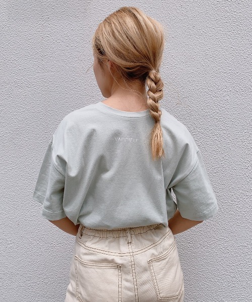 VANNIE U(ヴァニーユー)の「2WAYロゴTシャツ(Tシャツ/カットソー・レディース・ホワイト/ブラック/イエロー/ライトグリーン・FREE)」の9枚目の写真