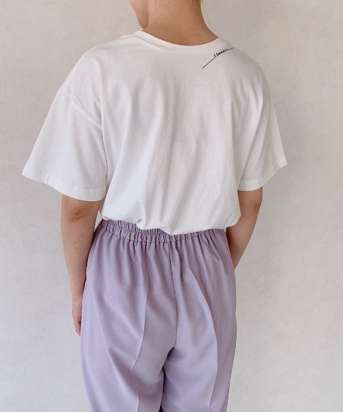 VANNIE U(ヴァニーユー)の「2WAYロゴTシャツ(Tシャツ/カットソー・レディース・ホワイト/ブラック/イエロー/ライトグリーン・FREE)」の18枚目の写真