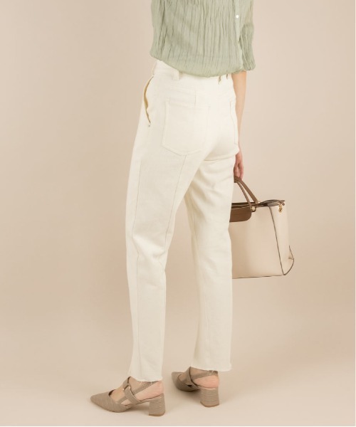 RANDA（ランダ）の「センタースリットデザインパンツ（デニムパンツ・レディース・インディゴブルー/アイボリー/ブラック・0/1）」の9枚目の写真