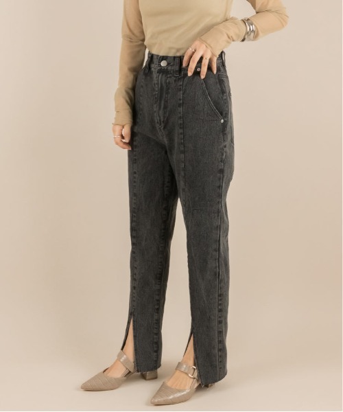 RANDA（ランダ）の「センタースリットデザインパンツ（デニムパンツ・レディース・インディゴブルー/アイボリー/ブラック・0/1）」の7枚目の写真