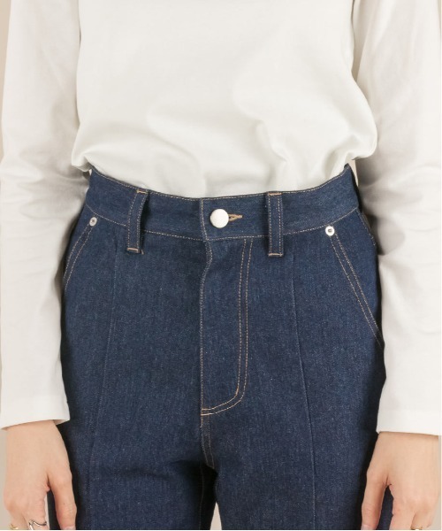 RANDA（ランダ）の「センタースリットデザインパンツ（デニムパンツ・レディース・インディゴブルー/アイボリー/ブラック・0/1）」の20枚目の写真