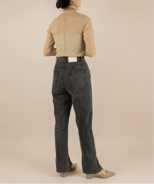 RANDA（ランダ）の「センタースリットデザインパンツ（デニムパンツ・レディース・インディゴブルー/アイボリー/ブラック・0/1）」の21枚目の写真