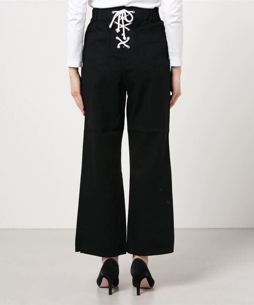 WEGO（ウィゴー）の「WEGO/レースアップストレートパンツ（デニムパンツ・レディース・ブラック/アイボリー/ライトインディゴブルー/ライトピンク/ホワイト/グリーン系その他/スカイブルー・SMALL/MEDIUM）」の9枚目の写真