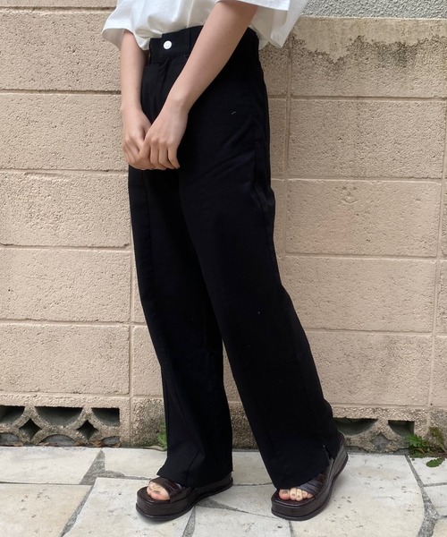 WEGO（ウィゴー）の「WEGO/レースアップストレートパンツ（デニムパンツ・レディース・ブラック/アイボリー/ライトインディゴブルー/ライトピンク/ホワイト/グリーン系その他/スカイブルー・SMALL/MEDIUM）」の15枚目の写真