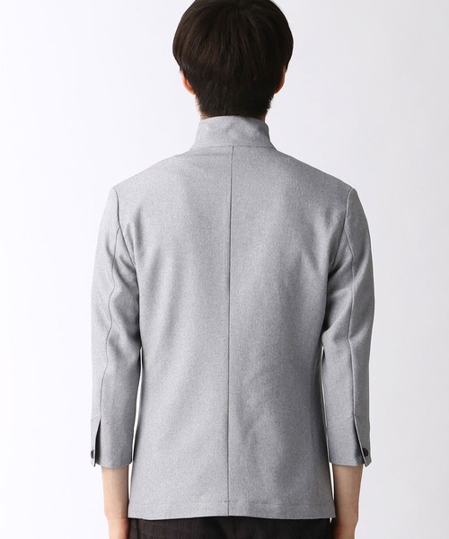 HIDEAWAYS NICOLE（ハイダウェイニコル）の「七分袖スタンドカラーカバーオール（カバーオール・メンズ・チャコールグレー/ベージュ/ライトグレー・LARGE/MEDIUM/X-LARGE）」の13枚目の写真