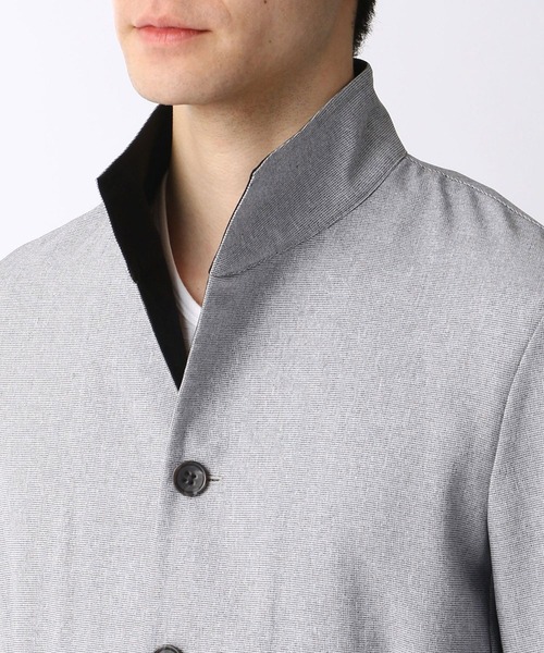 HIDEAWAYS NICOLE（ハイダウェイニコル）の「七分袖スタンドカラーカバーオール（カバーオール・メンズ・チャコールグレー/ベージュ/ライトグレー・LARGE/MEDIUM/X-LARGE）」の4枚目の写真