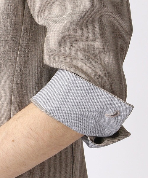 HIDEAWAYS NICOLE（ハイダウェイニコル）の「七分袖スタンドカラーカバーオール（カバーオール・メンズ・チャコールグレー/ベージュ/ライトグレー・LARGE/MEDIUM/X-LARGE）」の22枚目の写真
