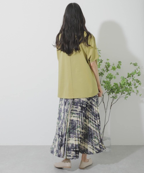 SENSE OF PLACE by URBAN RESEARCH（センスオブプレイスバイアーバンリサーチ）の「シルケットポンチョカットソー（Tシャツ/カットソー・レディース・ライトベージュ/ブラック/オフホワイト/イエロー・ONE）」の11枚目の写真