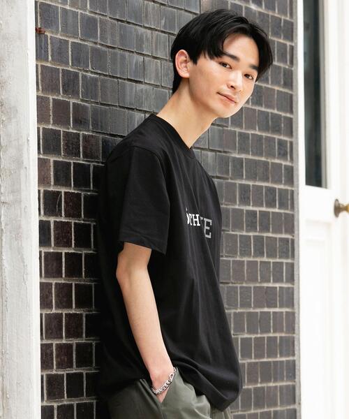 coen（コーエン）の「レタードプリントTシャツ（Tシャツ/カットソー・メンズ・ホワイト/ブラック・SMALL/MEDIUM/LARGE/X-LARGE）」の4枚目の写真