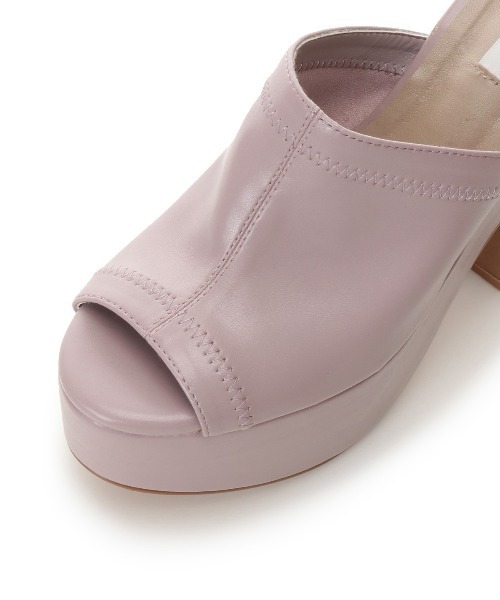 REDYAZEL（レディアゼル）の「ソフトフェイクレザー厚底サンダル（サンダル・レディース・ブラック/ベージュ/ラベンダー・SMALL/MEDIUM/LARGE）」の8枚目の写真