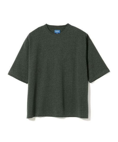 BEAMS(ビームス)の「BEAMS / コットンヘンプ シルケット Tシャツ(Tシャツ/カットソー・メンズ・ダークグリーン/レッド系その他2・SMALL/MEDIUM/LARGE/X-LARGE)」の8枚目の写真