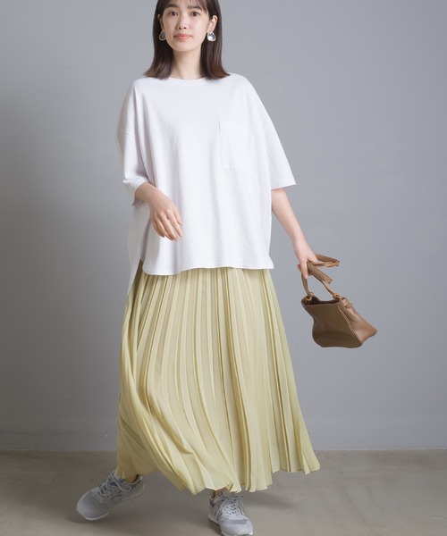 OMNES Supremo（オムネス　スプレモ）の「シフォンプリーツスカート（スカート・レディース・ブラック/ベージュ/イエロー・FREE）」の5枚目の写真