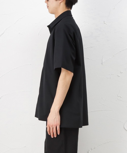 NAVY（ネイビー）の「マジかる ストレッチコーチシャツ（シャツ/ブラウス・メンズ・ブラック/ベージュ/ネイビー/グレー/カーキ・M/L/XL）」の20枚目の写真