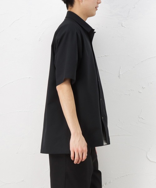 NAVY（ネイビー）の「マジかる ストレッチコーチシャツ（シャツ/ブラウス・メンズ・ブラック/ベージュ/ネイビー/グレー/カーキ・M/L/XL）」の21枚目の写真