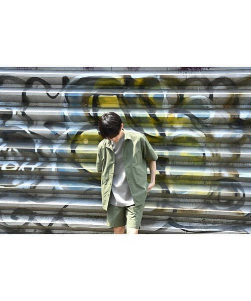 NAVY（ネイビー）の「マジかる ストレッチコーチシャツ（シャツ/ブラウス・メンズ・ブラック/ベージュ/ネイビー/グレー/カーキ・M/L/XL）」の13枚目の写真