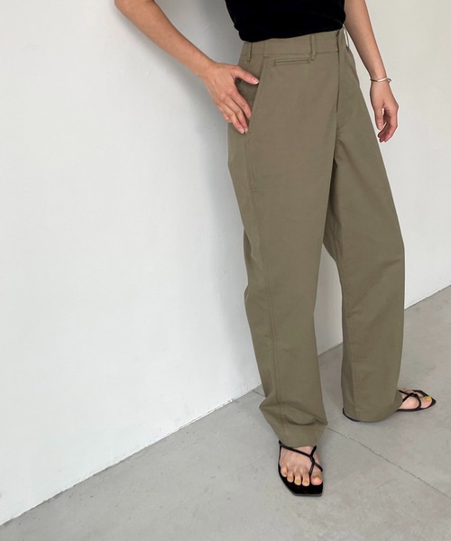 CANAL JEAN（キャナルジーン）の「RED CHOP WORKS(レッドチョップワークス) chinoパンツ（その他パンツ・レディース・ベージュ/ネイビー/カーキ・38/36）」の2枚目の写真