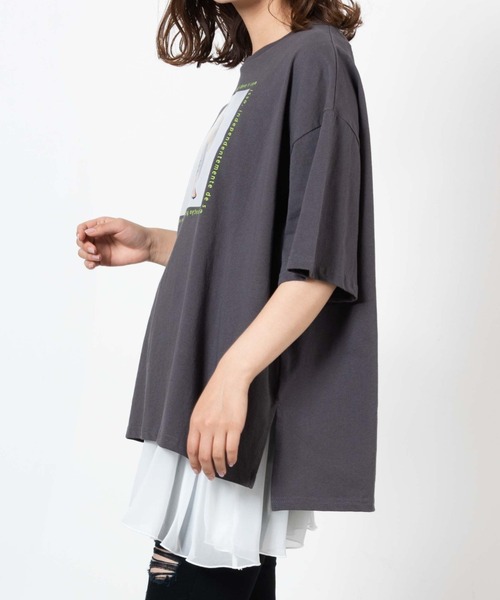 WEGO（ウィゴー）の「WEGO/フレアレイヤードキャミソール（タンクトップ・レディース・その他2/その他1/ホワイト/オフホワイト・FREE）」の2枚目の写真