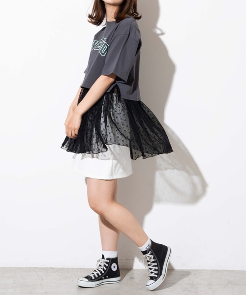 WEGO（ウィゴー）の「WEGO/フレアレイヤードキャミソール（タンクトップ・レディース・その他2/その他1/ホワイト/オフホワイト・FREE）」の14枚目の写真