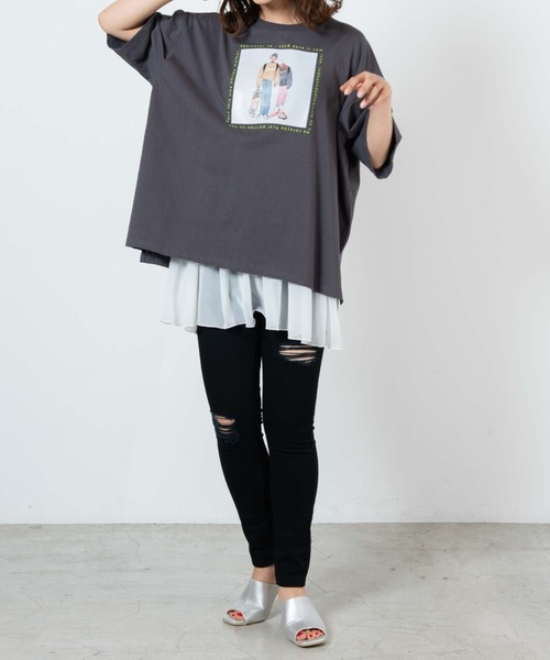 WEGO（ウィゴー）の「WEGO/フレアレイヤードキャミソール（タンクトップ・レディース・その他2/その他1/ホワイト/オフホワイト・FREE）」の8枚目の写真