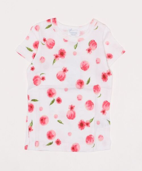 HAKKA BABY（ハッカベビー）の「[ベビー]キリンアルパカプリントインナー半袖Tシャツ（Tシャツ/カットソー・キッズ・ブルー/パープル/ピンク・L）」の3枚目の写真