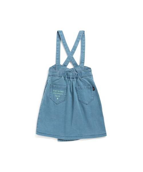 JENNI love(ジェニィラブ)の「接触冷感サス付きデニムラップスカート(デニムスカート・キッズ・サックスブルー/ブルー・130cm/140cm/150cm/160cm)」の8枚目の写真