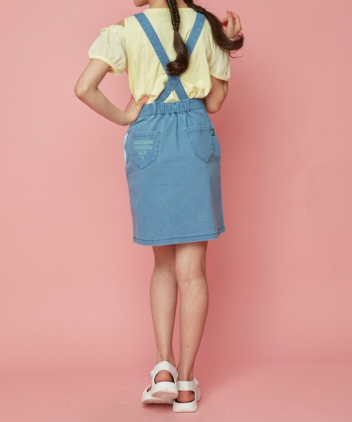 JENNI love(ジェニィラブ)の「接触冷感サス付きデニムラップスカート(デニムスカート・キッズ・サックスブルー/ブルー・130cm/140cm/150cm/160cm)」の22枚目の写真