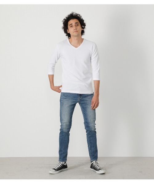 AZUL by moussy（アズールバイマウジー）の「A PERFECT DENIM /アパーフェクトデニム（デニムパンツ・メンズ・ブルー/ブラック/ワンウォッシュ・X-SMALL/X-LARGE/SMALL/LARGE/MEDIUM）」の16枚目の写真