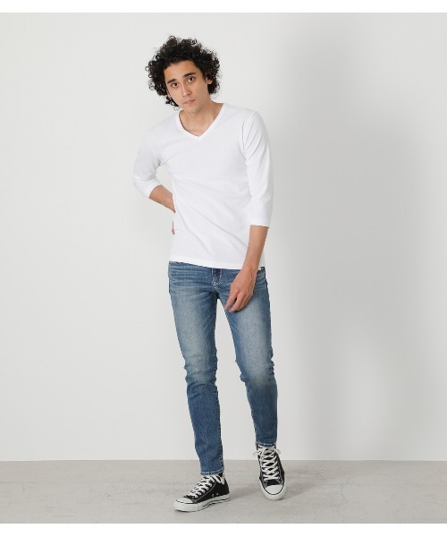 AZUL by moussy（アズールバイマウジー）の「A PERFECT DENIM /アパーフェクトデニム（デニムパンツ・メンズ・ブルー/ブラック/ワンウォッシュ・X-SMALL/X-LARGE/SMALL/LARGE/MEDIUM）」の17枚目の写真