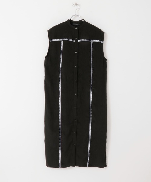 KBF+（ケービーエフプラス）の「KBF+　エンブロイダリーラインワンピース（ワンピース・レディース・ブラウン系その他/ブラック/イエロー・ONE）」の22枚目の写真