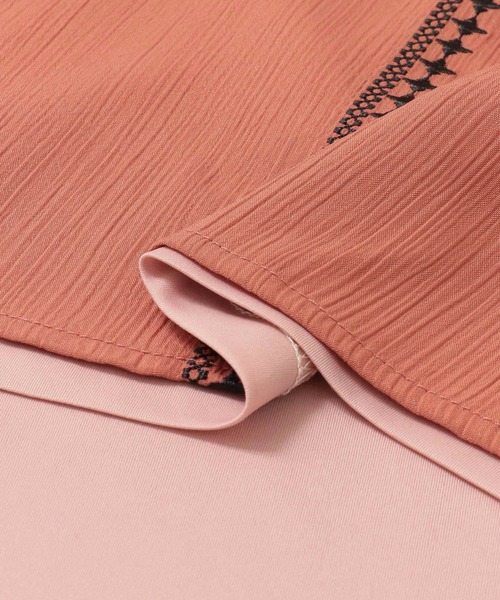 KBF+（ケービーエフプラス）の「KBF+　エンブロイダリーラインワンピース（ワンピース・レディース・ブラウン系その他/ブラック/イエロー・ONE）」の11枚目の写真