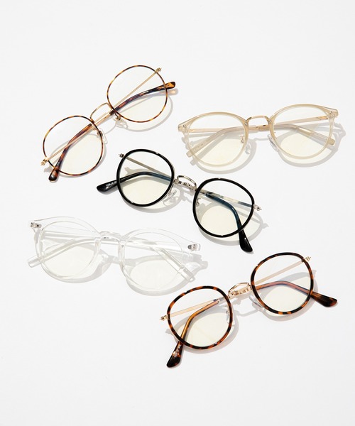 one after another NICE CLAUP（ワンアフターアナザーナイスクラップ）の「【Web限定】ベージュクリアサングラス（メガネ・レディース・ベージュ・FREE）」の10枚目の写真