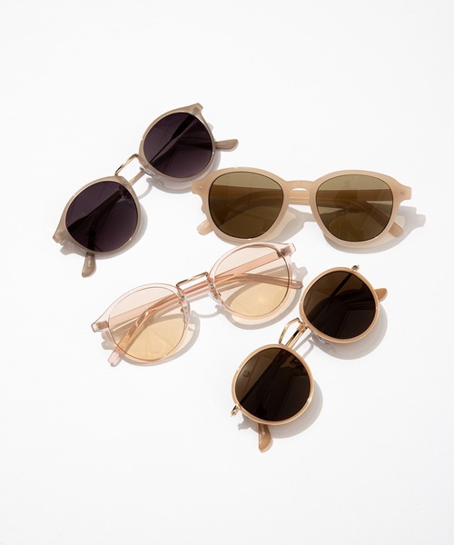 one after another NICE CLAUP（ワンアフターアナザーナイスクラップ）の「【Web限定】ベージュクリアサングラス（メガネ・レディース・ベージュ・FREE）」の11枚目の写真